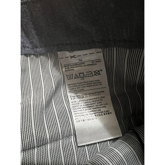 NWT Banana Republic‎ Size 34 Stretch Aiden Shorts Blue Printed 10" Shorts - Picture 6 of 8